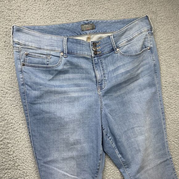 Torrid Jeans Womens 22R Jeggings Light Wash HIgh Rise Denim Stretch - Picture 4 of 16